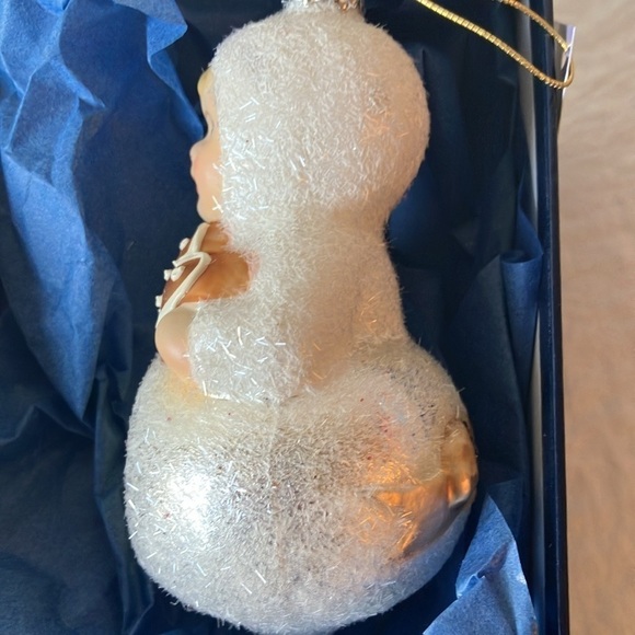 Inge Glass: Heirlooms- 2011 Snow Child Gingerbread/Heart GLASS Ornament- Germany - Picture 9 of 16